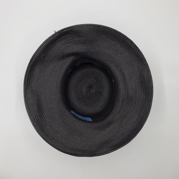 Kate Landry Black Hat with Feather Accent main image 5